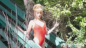 petite teen 18+ baywatch model braylin bailey goes nude outdoor