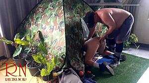 Sex in camp a stranger fucks a nudist lady in her pussy in a camping in nature 4 210