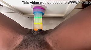 18 Year Old Girl Masturbates Until She Cums And Squirts Loudly Dildo