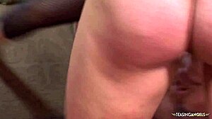 first she enchants you with her fishnets and then her pussy swallows you whole
