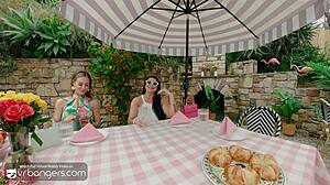 vr bangers three horny wives seduce you at palm royale club