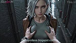 grace ashcroft sneaks you into alley for rough public sex