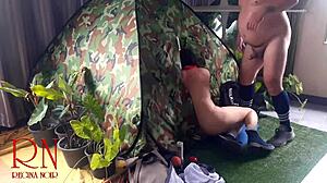 Sex in camp a stranger fucks a nudist lady in her pussy in a camping in nature 4 210