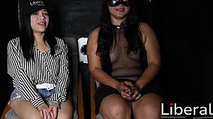 Young girl gives good gloryhole blowjobs to stranger