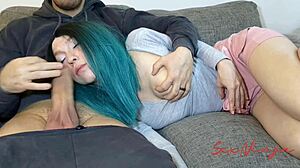 stepbrother fucks my mouth after lap rest