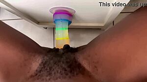 18 Year Old Girl Masturbates Until She Cums And Squirts Loudly Dildo