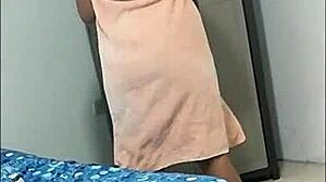 I Record My Stepsister Changing Clothes But She Ends Up Masturbating