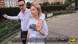stranger surprises this czech couple right on the street
