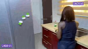 I almost got caught fucking my wife maid toda