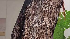 I Feel So Overwhelmed During Sloppy Deepthroat And Pussy Slapping In Sheer Fishnet Bodysuit