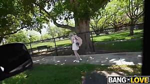 18 year old size queen izzy rae rides hard