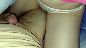 My girlfriend woke me up at night to jerk off my dick under the blanket