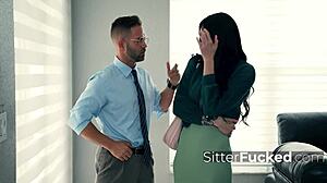 desperate babysitter sells pussy for a raise - indica marie nicky rebel