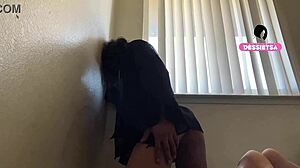beautiful tgirl gets horny when alone