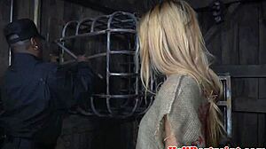 Bdsm Sub Dominated In Pillory Before Intense Group Play