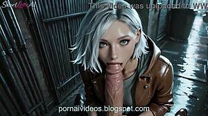 grace ashcroft sneaks you into alley for rough public sex