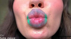 minty messy deep octopus kisses spit