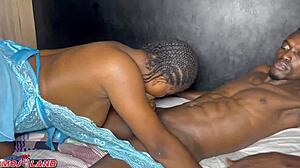Sexy Ebony Caught Her Step Boyfriend Fucking Her Step Sister