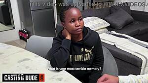 shy busty black student gets tight pussy stretched