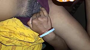 Real desi girl yellow outfit intense bedroom sex