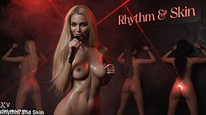 busty dancers strip naked at night club