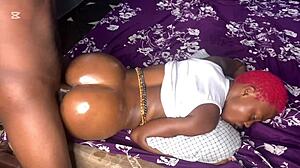 beautiful lady fuck by my big black cock wanted me to cum on her ass