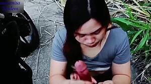 Liat cewek bohay joging malah di ajakin blowjob smpai muncrat