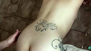 young slut cheats on boyfriend fucking older man at trap house