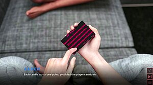 The synthetic milf touches herself then sucks my dick after cards