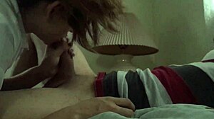 Morning blowjob session with a young girlfriend