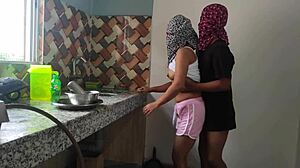 Indian Dessi Wife Rides In Kitchen