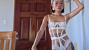 Ten Minute Teaser Of Kitchen Table Sex With Tiny Asian