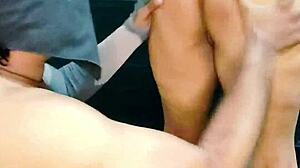 sexy and hot lady fucking husband friend very hot