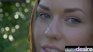 Glam Pornstar Madi Meadows Playing In The Garden By Digitaldesire