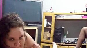 wife sucks my cock instead of cleaning