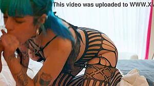 big tit goth girl sucks and fucks quick