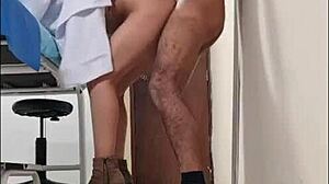 Mexican Nurse Bends Over For Her Boss