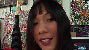 asian cutie miako shows off her lustful side by banging and tasting his hot load