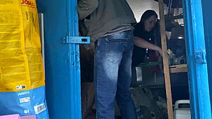 A warehouse worker fucked the manager hard right there on the boxes and put her in her place