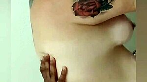 cheating trailer park milf has bathroom fun with footjob