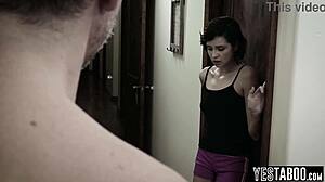 petite teen babysitter gets drilled by mature boss
