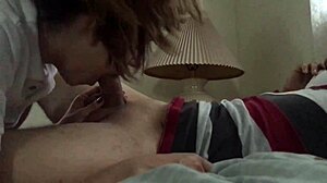 Morning blowjob session with a young girlfriend