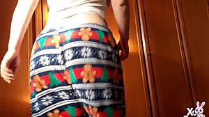 walking and farting in pajamas