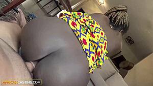 experienced ebony milf begged for rough sex and swallowed cum