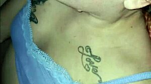 Cheating wife rubs bbc on her german rican pussy