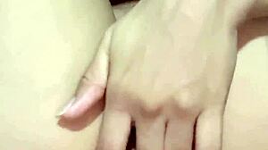Morning masturbation ended with a sweet orgasm