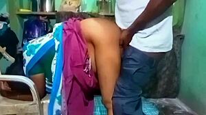 tamil beauty aunty gives blowjob then takes it doggy style