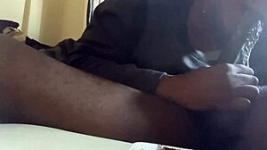 Homeless cocksucking thief swallows first load