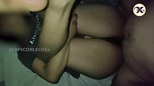 hermanastra leaves her ass ready on my bed