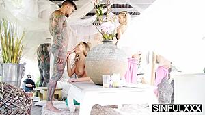 She whispered yes at the swingers club and moaned louder back home at sinfulxxx